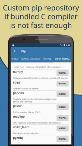 Pydroid 3 – IDE for Python 3 per Android