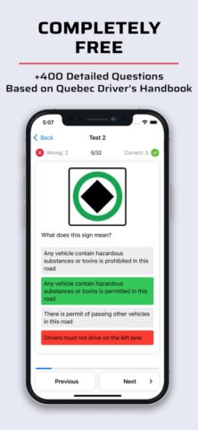 Quebec Driving Test Class 5 para iOS