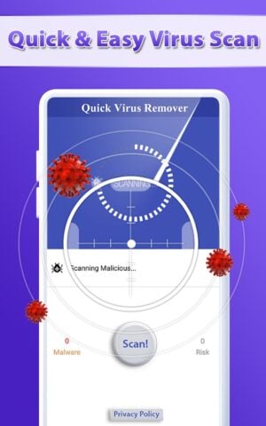 Removedor de vírus rápido para Android