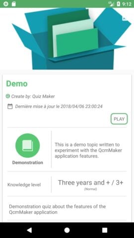 Quiz Maker (Criar quiz /teste) para Android