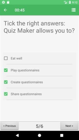Quiz Maker (Crear quiz/prueba) para Android