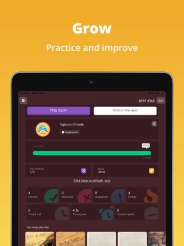 Quizizz: Play to Learn per iOS