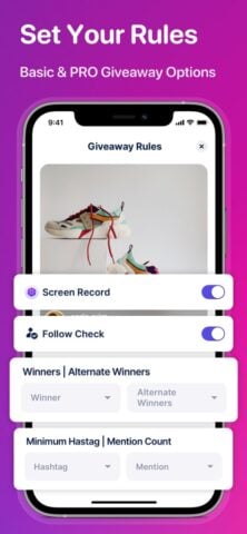 Rafi – Giveaway for Instagram cho iOS