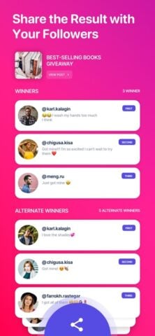 Rafi – Giveaway for Instagram cho iOS