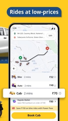 Rapido: Bike-Taxi, Auto & Cabs pour Android