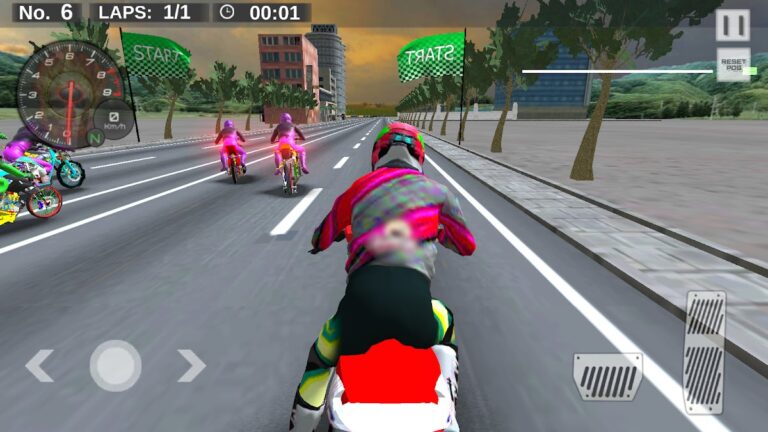 Real Drag Bike Racing для Android — скриншот 1