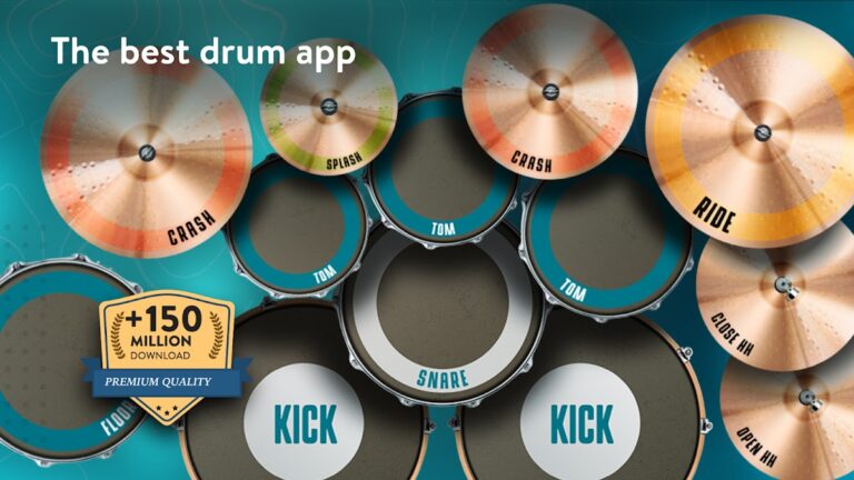 Real Drum طقم الطبل الإلكتروني لنظام Android