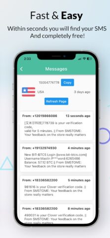Android için Receive SMS Online