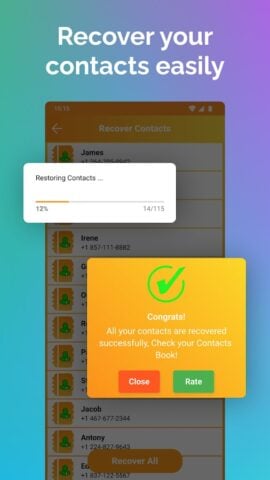 Android 版 Recover Deleted Contacts