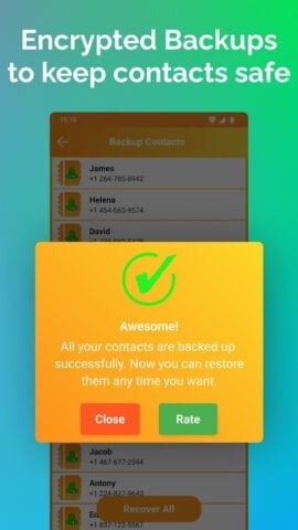 Android 版 Recover Deleted Contacts