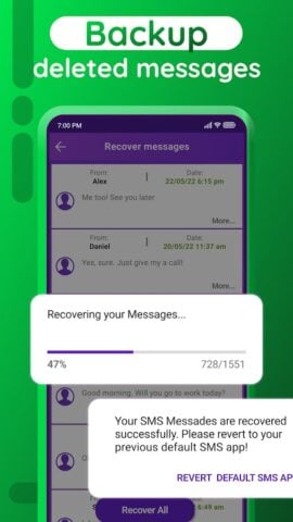 Recuperar SMS borrados para Android
