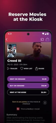 Redbox: Rent. Stream. Buy. per Android