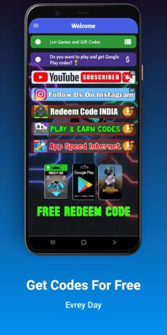 Redeem Code Games pour Android