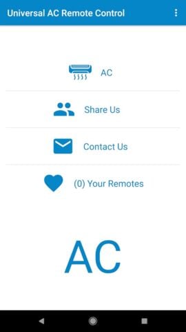 Android 用 Remote AC Universal