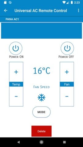 Android 版 Remote AC Universal
