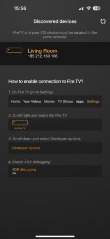 iOS 用 FirestickとFireTV用のリモコン