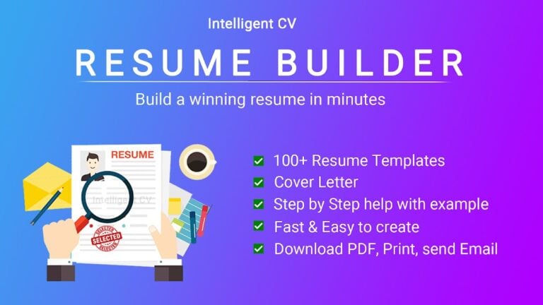 Resume Builder App, CV maker für Android