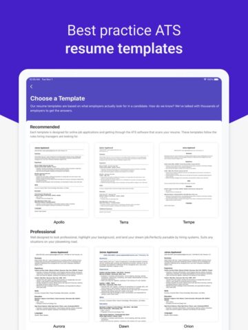 Resume Builder: PDF Resume App untuk iOS