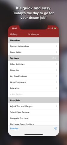 iOS 版 Resume Star: Pro CV Maker