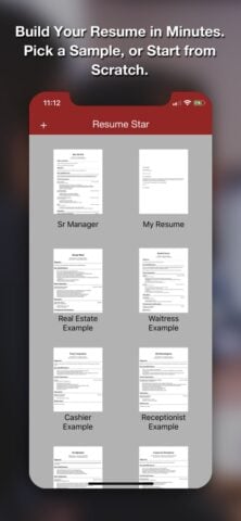 Resume Star: Pro CV Maker untuk iOS