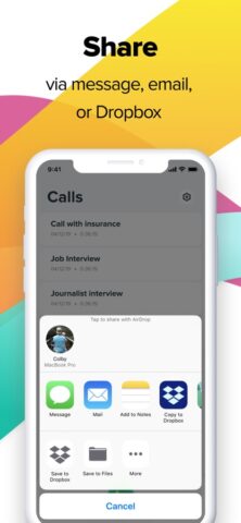 Rev Call Recorder para iOS