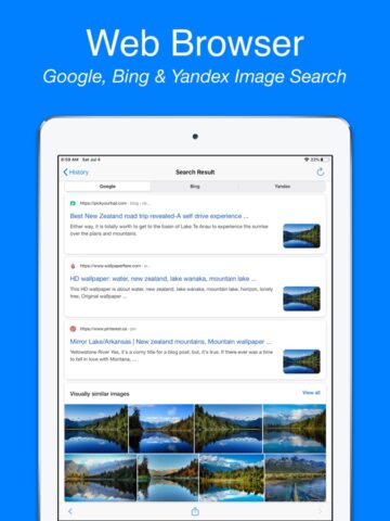 Reverse Image Search App untuk iOS