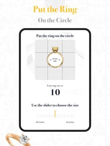 قياس الخاتم- مقاس الخاتم لنظام iOS