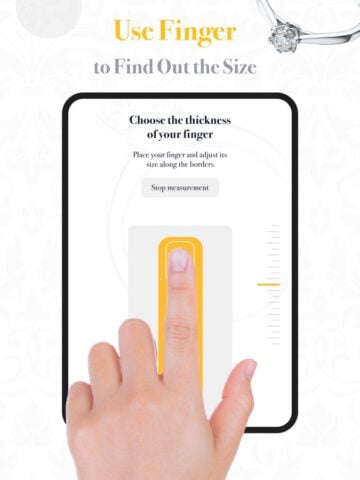 iOS용 반지 사이즈 측정 앱