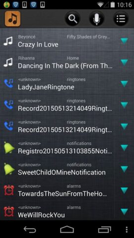 Suonerie Creatore & MP3 Fresa per Android