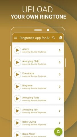Android için Telefon Zil Sesleri Uygulaması