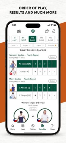 Roland-Garros Officiel para iOS