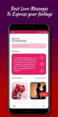 Mensajes de amor para novia para Android