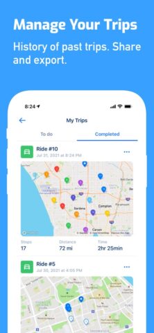 Route Planner, MyWay, Delivery para iOS