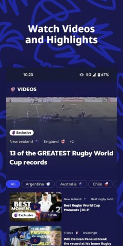 Rugby World Cup 2023 cho Android
