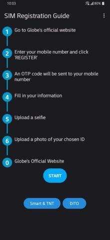 Android 用 SIM Registration Guide PH