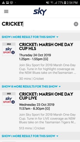 SKY TV GUIDE para Android