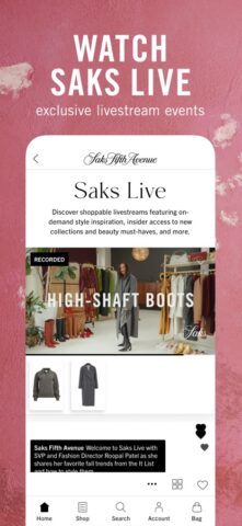 Saks Fifth Avenue untuk iOS