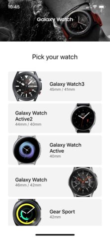 Samsung Galaxy Watch (Gear S) für iOS