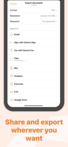 Scanner App: Genius Scan for iOS