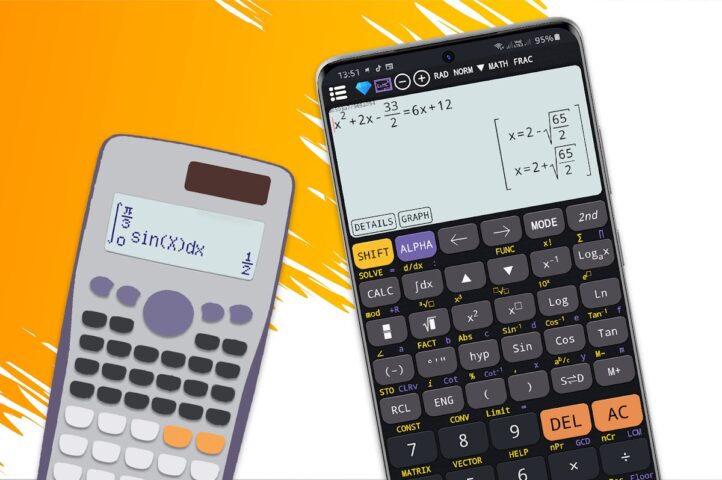 Kalkulator ilmiah 991 plus untuk Android