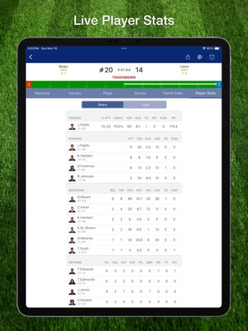 iOS 用 Scores App: For NFL Football
