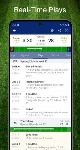 Scores App: NFL Football 2023 สำหรับ Android