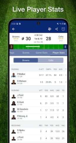 Android 版 Scores App: NFL Football 2023
