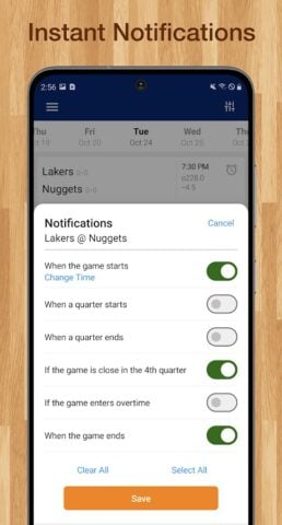 Scores App: for NBA Basketball para Android
