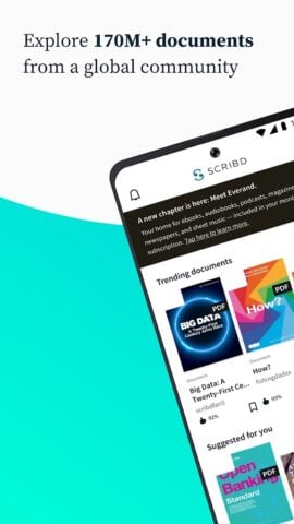 Scribd: 170M+ documents for Android