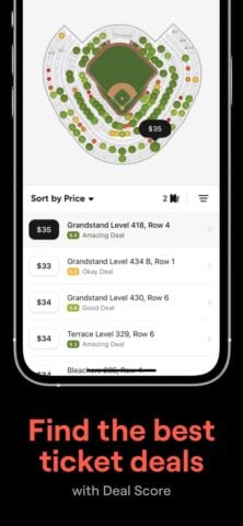 SeatGeek – Buy Event Tickets pour iOS