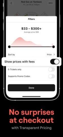 SeatGeek – Buy Event Tickets cho iOS