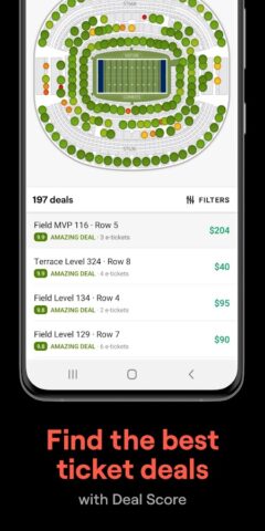 SeatGeek – Tickets to Events สำหรับ Android