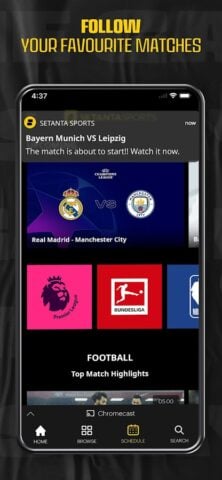 Setanta Sports: Футбол онлайн для Android