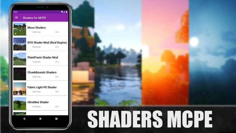 Shaders for Minecraft PE для Android